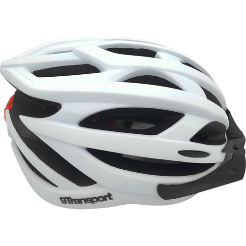 9transport With Rear Light Helmet Weiß