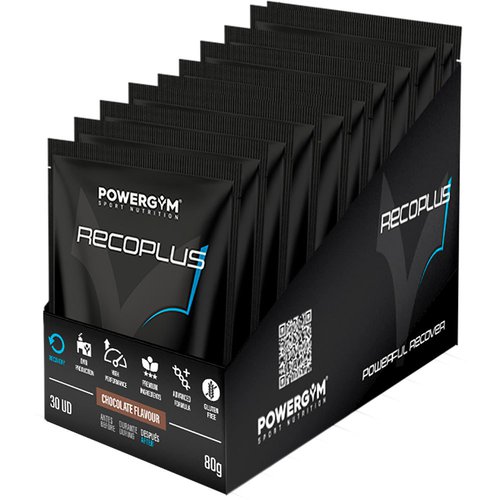 Powergym Recoplus Recovery Einzeldosis-box Shokolade 80g 15 Einheiten
