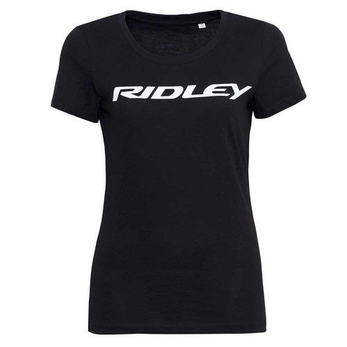Ridley Logo Short Sleeve T-shirt Schwarz XS Frau