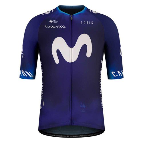 Gobik Odyssey Movistar Team 2023 Short Sleeve Jersey Blau M Frau