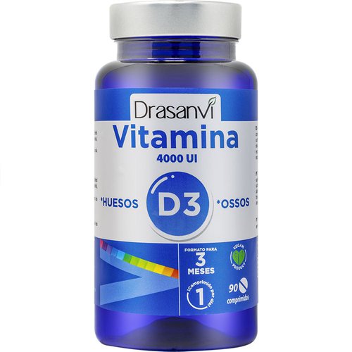 Drasanvi Vitamin D3 4000ui 90 Tablets Durchsichtig