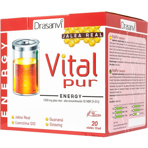 Drasanvi Vitalpur Energy 20x15ml Vial Durchsichtig