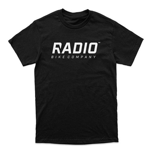 Radio Logo Short Sleeve T-shirt Schwarz L Mann