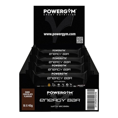 Powergym Energie-riegel-box Schwarze Schokolade 40g 24 Einheiten