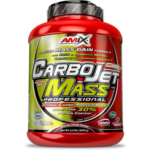 Amix Carbojet Mass Professional Kohlenhydratpulvergetränk Vanille 3kg