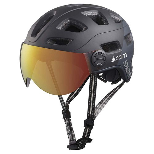 Cairn Quartz Visor Led Usb Urban Helmet Schwarz L