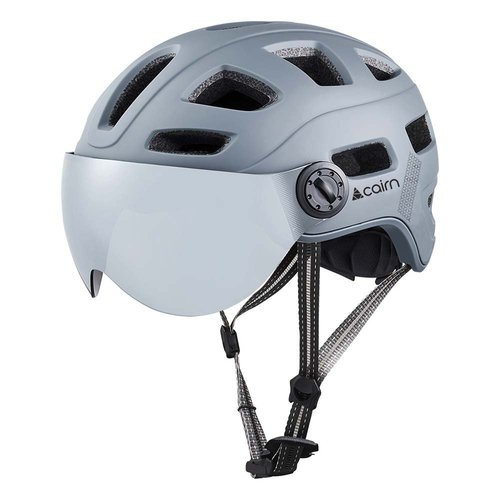 Cairn Quartz Visor Led Usb Urban Helmet Grau L