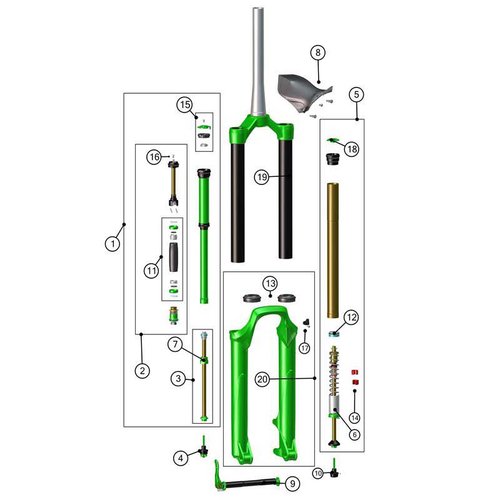 DVO Suspension Diamond D2 Dämpfer-endkappe