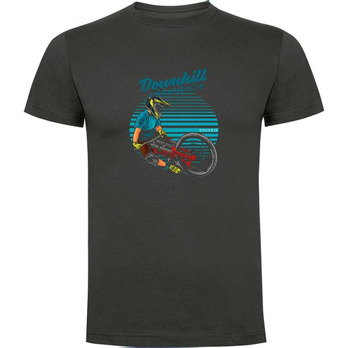 Kruskis Downhill Adventure Short Sleeve T-shirt Grau S Mann
