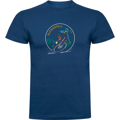 Kruskis Downhill Rider Short Sleeve T-shirt Blau S Mann