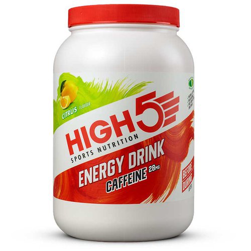 High5 Caffeine Energy Drink Powder 2.2kg Citrus Durchsichtig