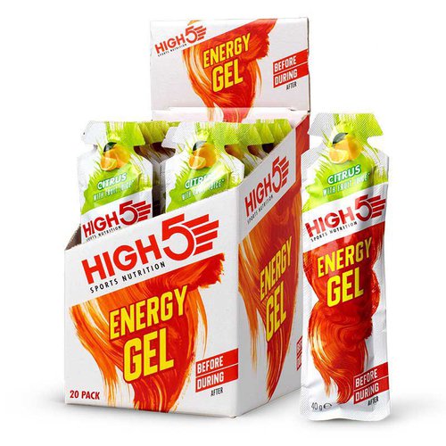 High5 Schachtel Mit Energiegelen Zitronig 40g 20 Einheiten