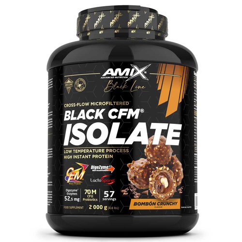 Amix Black Cfm Isolate 2kg Protein Bonbon Crunch Golden