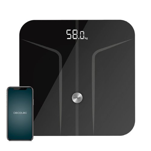 Cecotec Bathroom Scale Surface Precision 9750 Smart Healthy Schwarz
