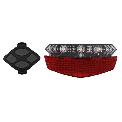 Mvtek Roadster 5 Functions Rear Light With Remote Control Rot