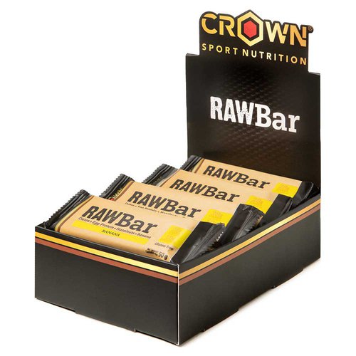 Crown Sport Nutrition Raw Energie-riegel-box Banane Und Haselnuss 50g 12 Einheiten