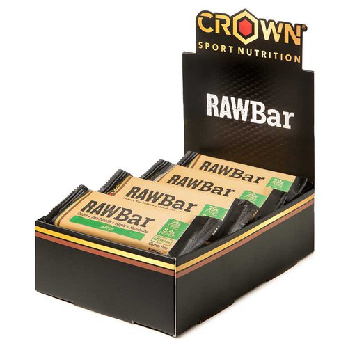 Crown Sport Nutrition Raw Vegan Energie-riegel-box Apfel 50g 12 Einheiten