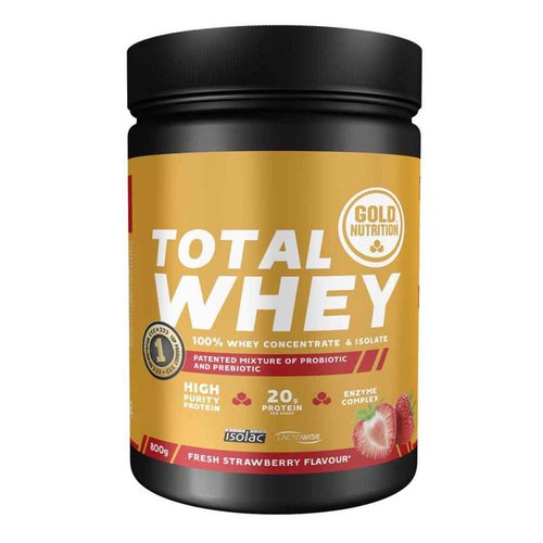 Gold Nutrition Total Whey 800g Strawberry Powder Drink Golden