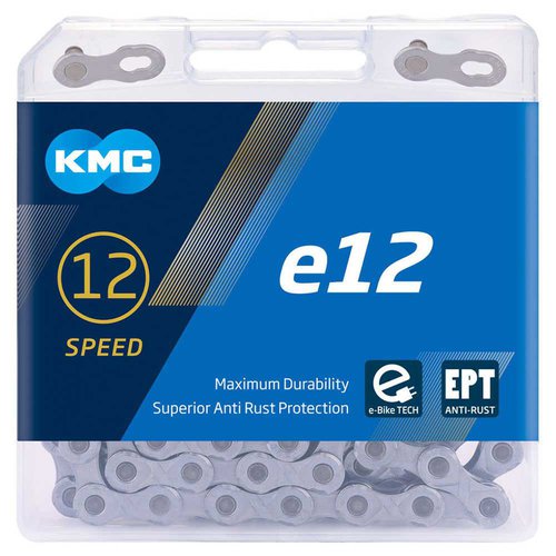 KMC E12 Ept Chain 50 Meters Silber