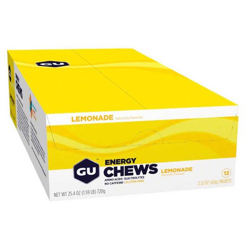 Gu Lemonade Energy Chews 12 Units Gelb