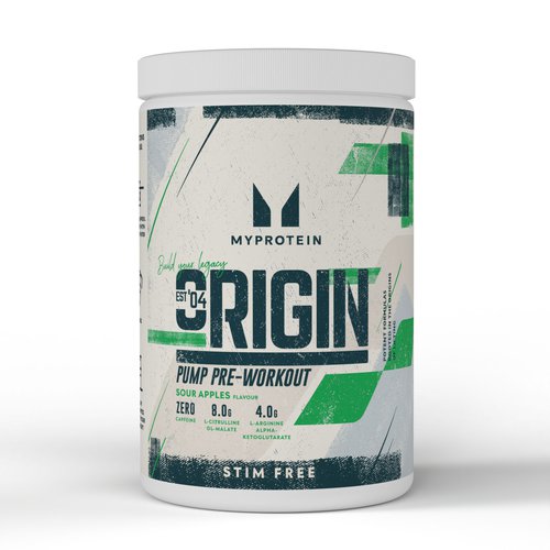 MyProtein Origin Stim-Free Pre-Workout - 30Portionen - Sour Apples