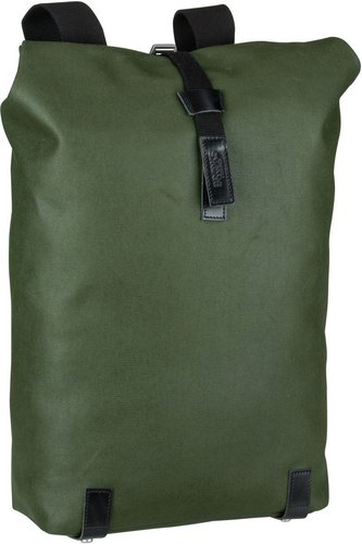 Brooks England Pickwick Cotton Canvas 26 L  in Oliv (26 Liter), Laptoprucksack