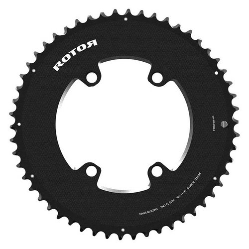 Rotor 4b 110 Bcd 12-11s Outer Aero Chainring Silber 54t