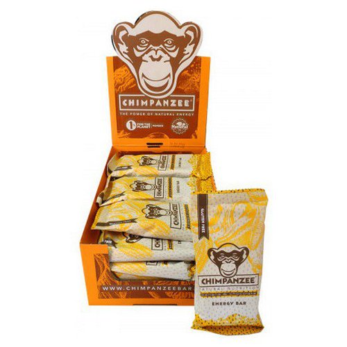 Chimpanzee Banana And Chocolate 55g Energy Bars Box 20 Units Mehrfarbig