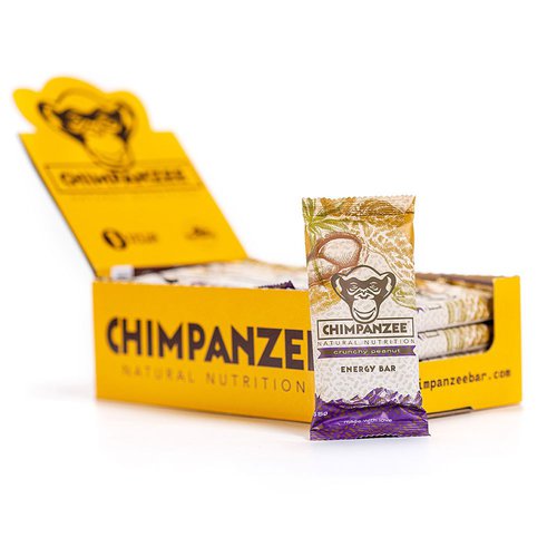 Chimpanzee Crunchy Peanut 55g Energy Bars Box 20 Units Mehrfarbig