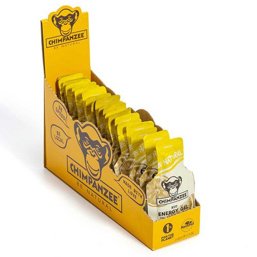 Chimpanzee Lemond 35g Energy Gels Box 25 Units Mehrfarbig