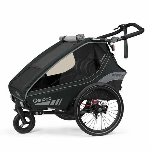 Qeridoo Kidgoo 2 Sport Trailer Schwarz Max 22 kg Junge