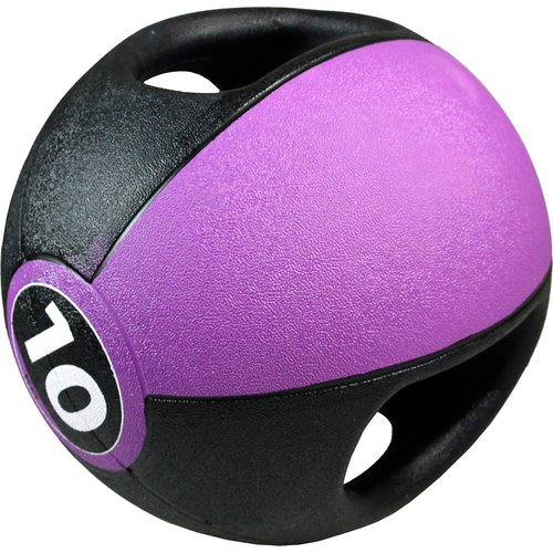 Pure2improve Medicine Ball With Handles 10kg Lila 10 kg
