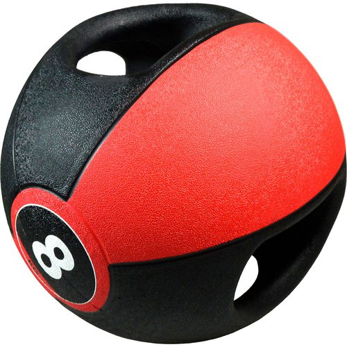 Pure2improve Medicine Ball With Handles 8kg Rot 8 kg