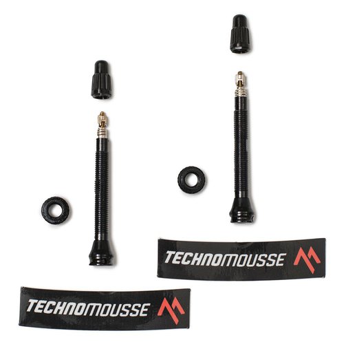 Technomousse Tubeless Valves 2 Units Schwarz 55 mm