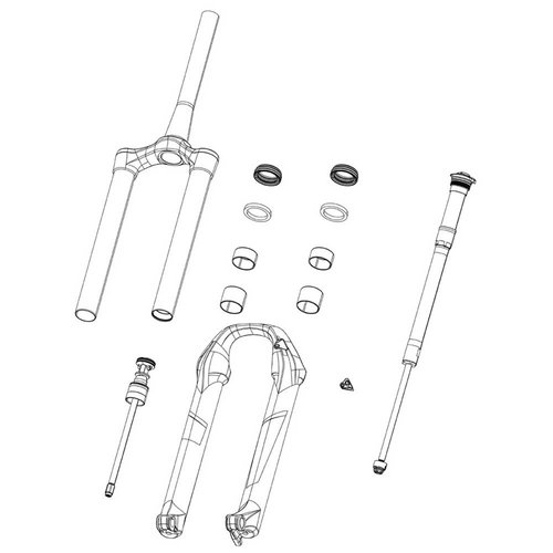 RockShox 160 Mm 27.529 Zeb A1 Debonair Patrone
