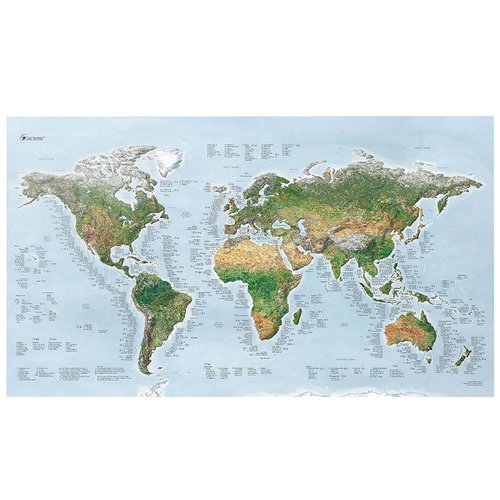 Awesome Maps Surftrip Map Green Edition Best Surf Beaches Of The World Green Edition Grün