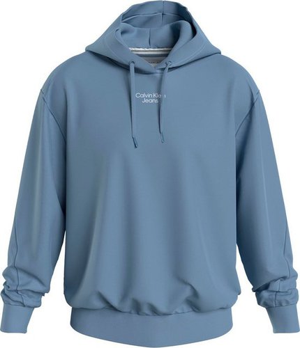 Calvin Klein Jeans Kapuzensweatshirt STACKED LOGO HOODIE mit Ton-in-Ton Stickerei am Ärmel