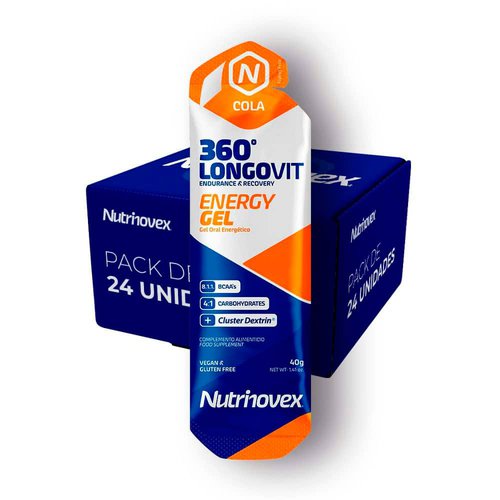 Nutrinovex Longovit 360 Schachtel Mit Energiegelen Cola 45g 24 Einheiten