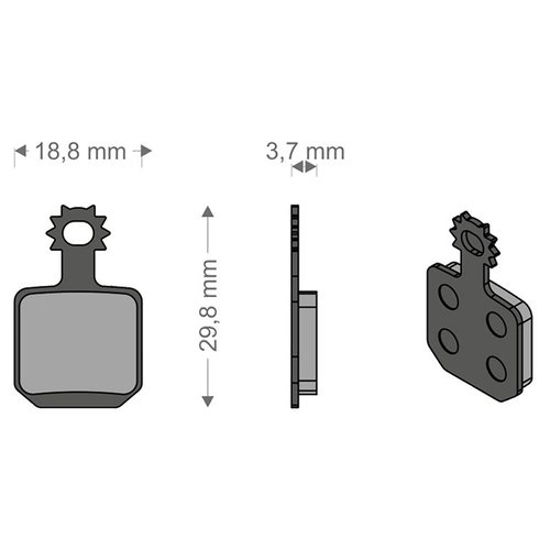 Brenta Ciclo Performance Tech Mt5mt7 Magura 4 Pieces Scheibenbremsbeläge