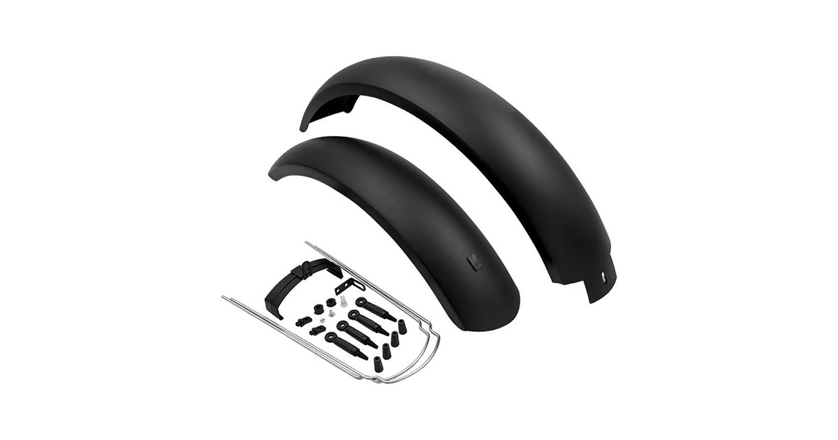 Garde-boue Mvtek Pour Fat Bike 20 Pouces – Plastique Noir, Lot De 2 Avec Tiges, Neuf