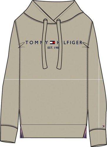 Tommy Hilfiger Kapuzensweatshirt REGULAR HILFIGER HOODIE mit großem Logoschriftzug