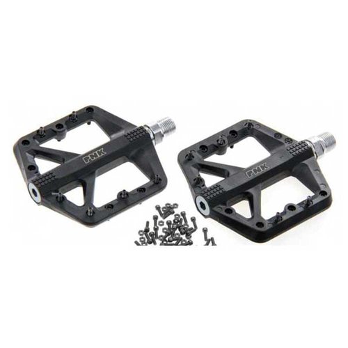 Pnk Cr-mo On Bushings 12 Pins Pedals Schwarz
