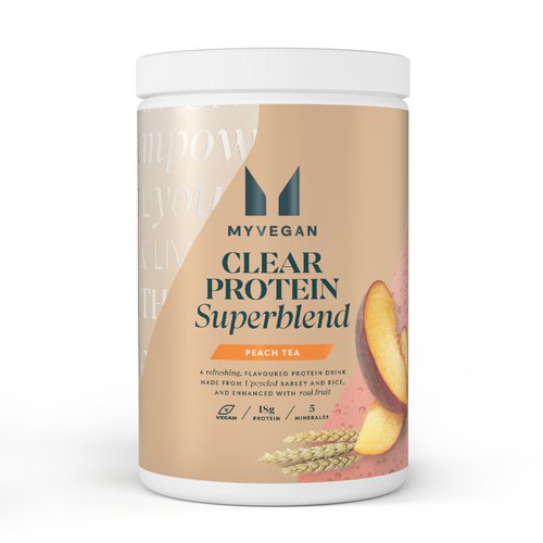 Myvegan Clear Protein Supermischung - 20Portionen - Pfirsichtee