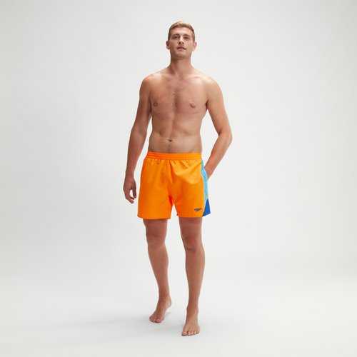 Speedo HyperBoom Splice-Schwimmshorts 40 cm für Herren Orange/Blau