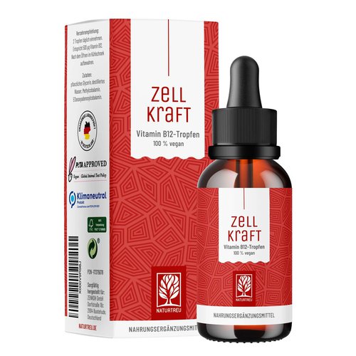 Naturtreu Vitamin B12 Tropfen ohne Alkohol - Zellkraft - Naturtreu®
