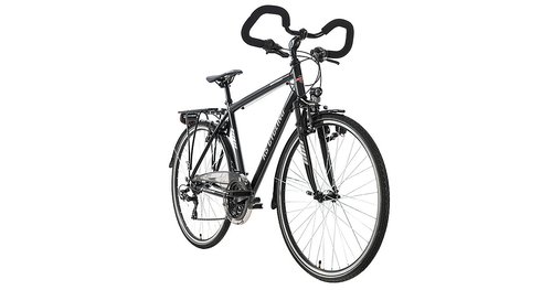 KS Cycling Trekkingrad Jugendfahrrad 28“ Canterbury 21 Gang schwarz Multipositionslenker, schwarz