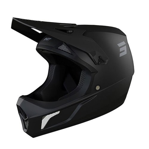 Shot Rogue Solid Downhill Helmet Schwarz XS