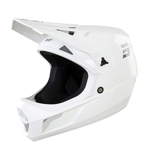Shot Rogue Solid Downhill Helmet Weiß XS