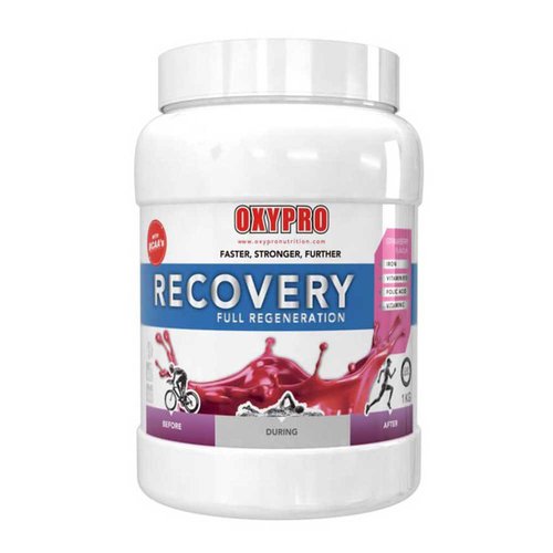 Oxypro Recovery Shake 1kg Strawberry Powder 1 Unit Mehrfarbig