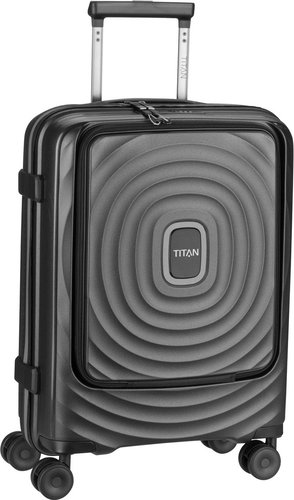 Titan Trolley + Koffer Looping 4w Trolley S Front Pocket Black (37 Liter)